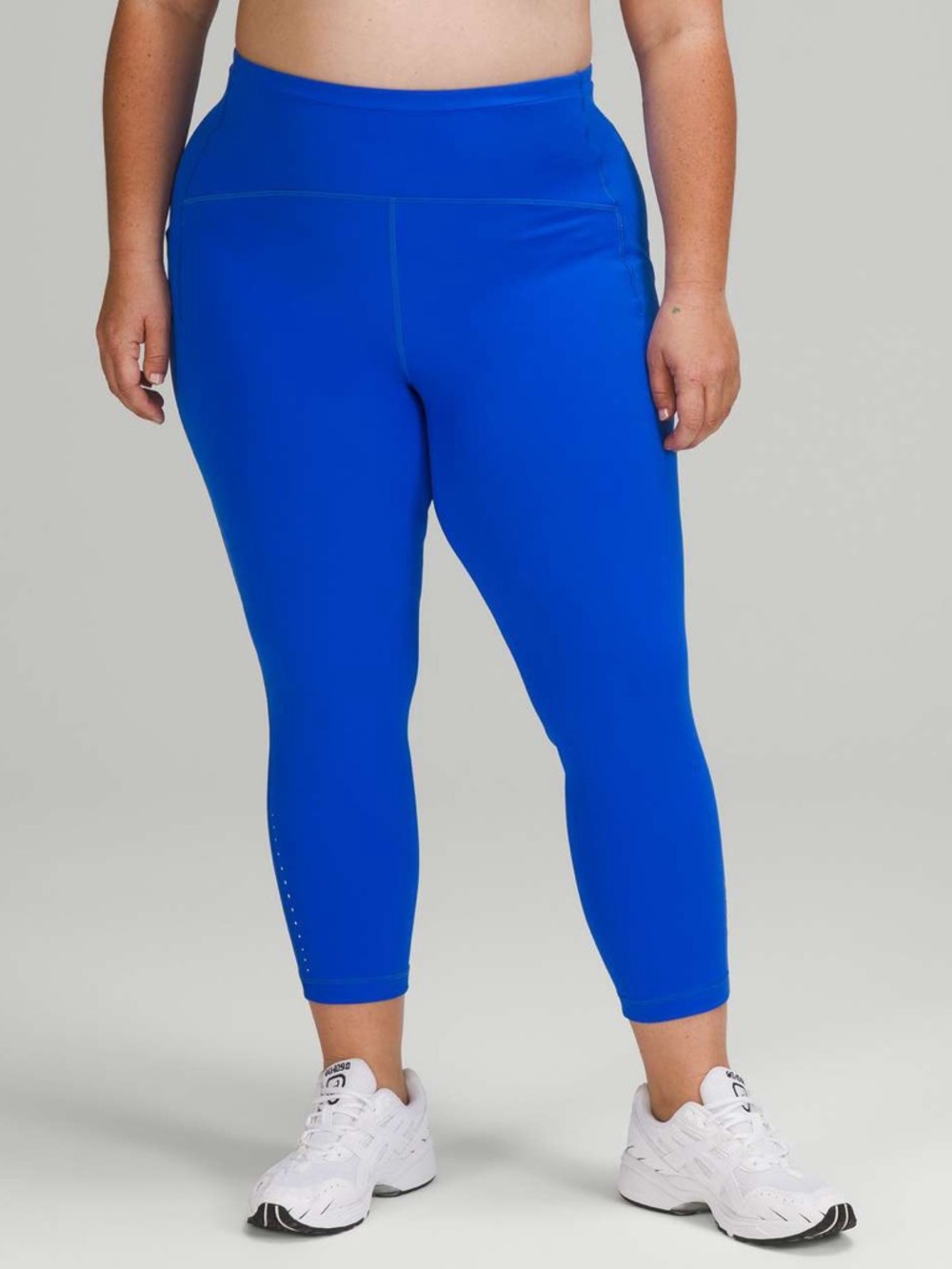 Lululemon crop 23” Bright Royal Blue High-Waist Capri Leggings - Picture 2 of 8